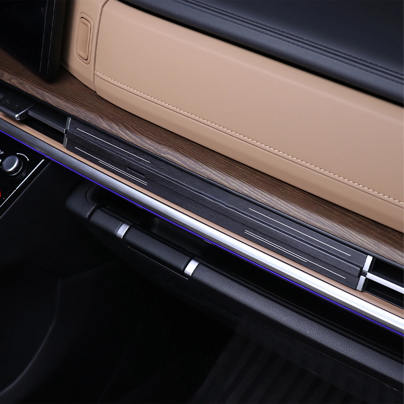 Фото Накладка на одинарный выхлопной патрубок для Hyundai Santa Fe MX5 2024-2026 (левый/правый руль), тюнинг салона автомобиля, аксессуары для интерьера №3