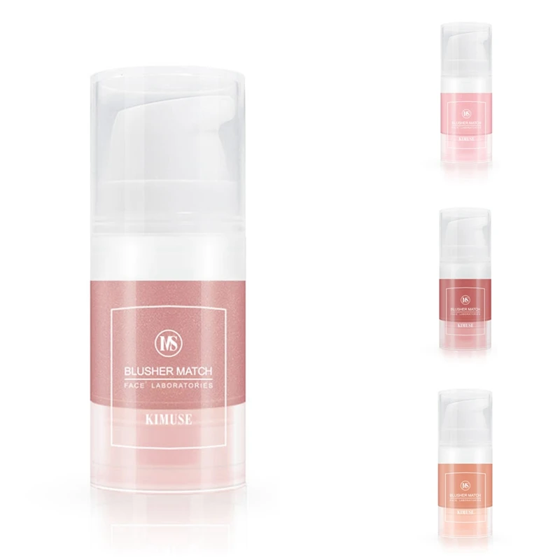 KIMUSE Палитра румян для лица Жидкие румяна макияжа Увлажняющий раствор