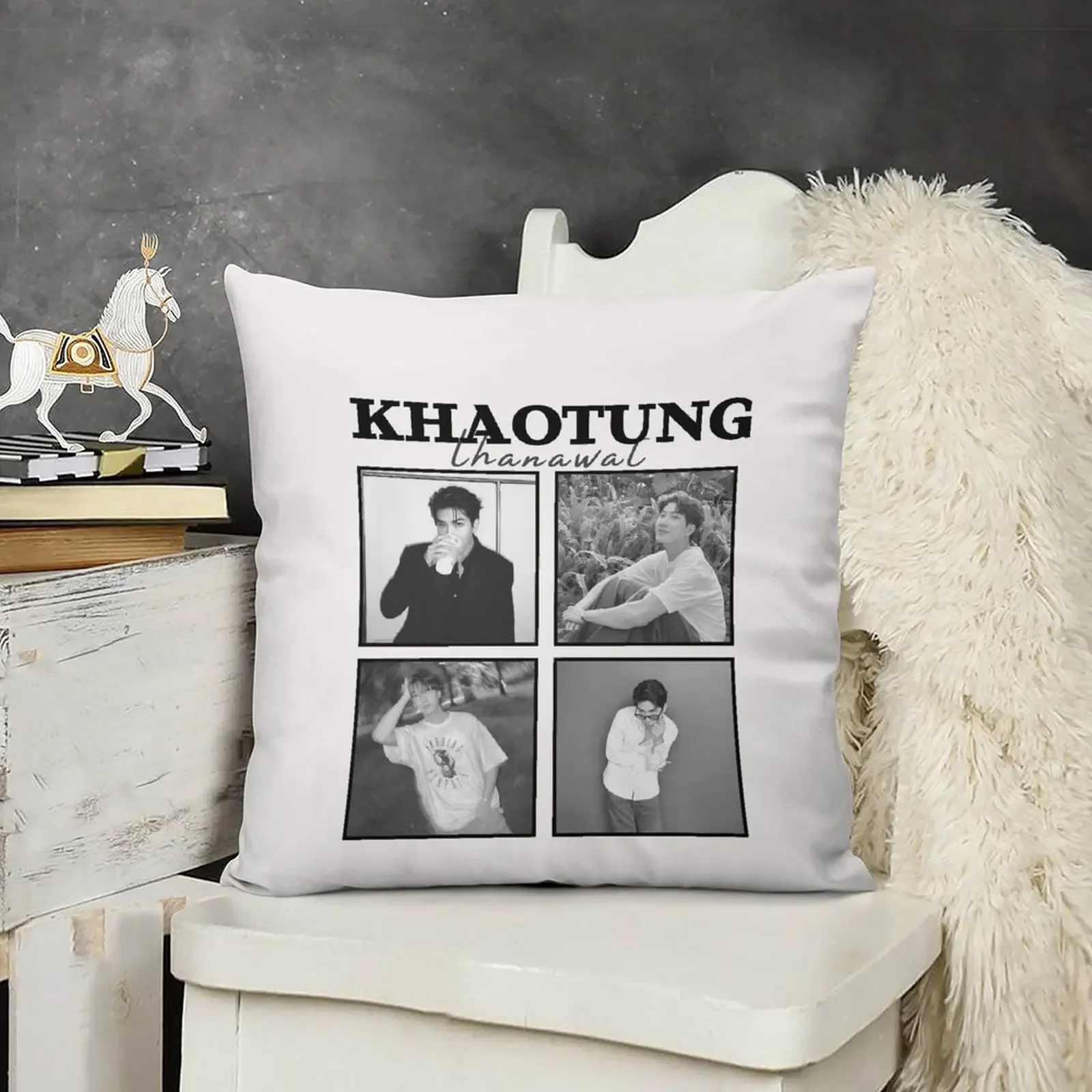 Концертный постер Khaotung Thanawat (только друзья) (белая версия) декоративная подушка