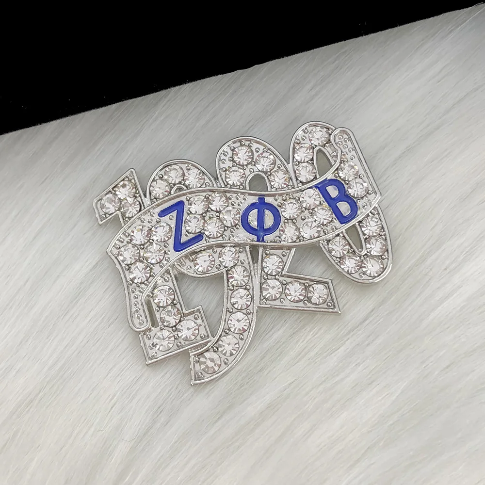 Женская Брошь в виде братства Zeta betaphi 1920