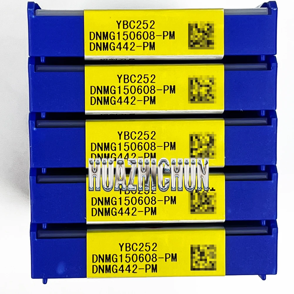 HUAZHICHUN DNMG 150608 -PM YBC252 Твердосплавная пластина с ЧПУ для внутреннего токарного