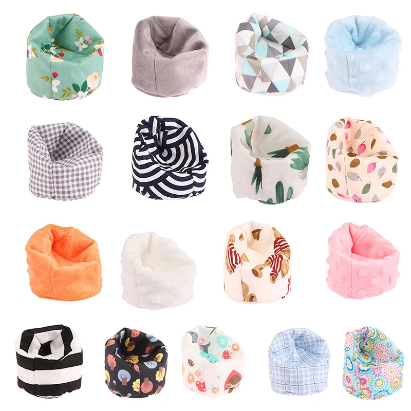 

1Pc 1:12 Dollhouse Miniature Sofa Lazy Sofa Bean Bag Sofa Home Furniture Model Decor Toy Doll House Accessories