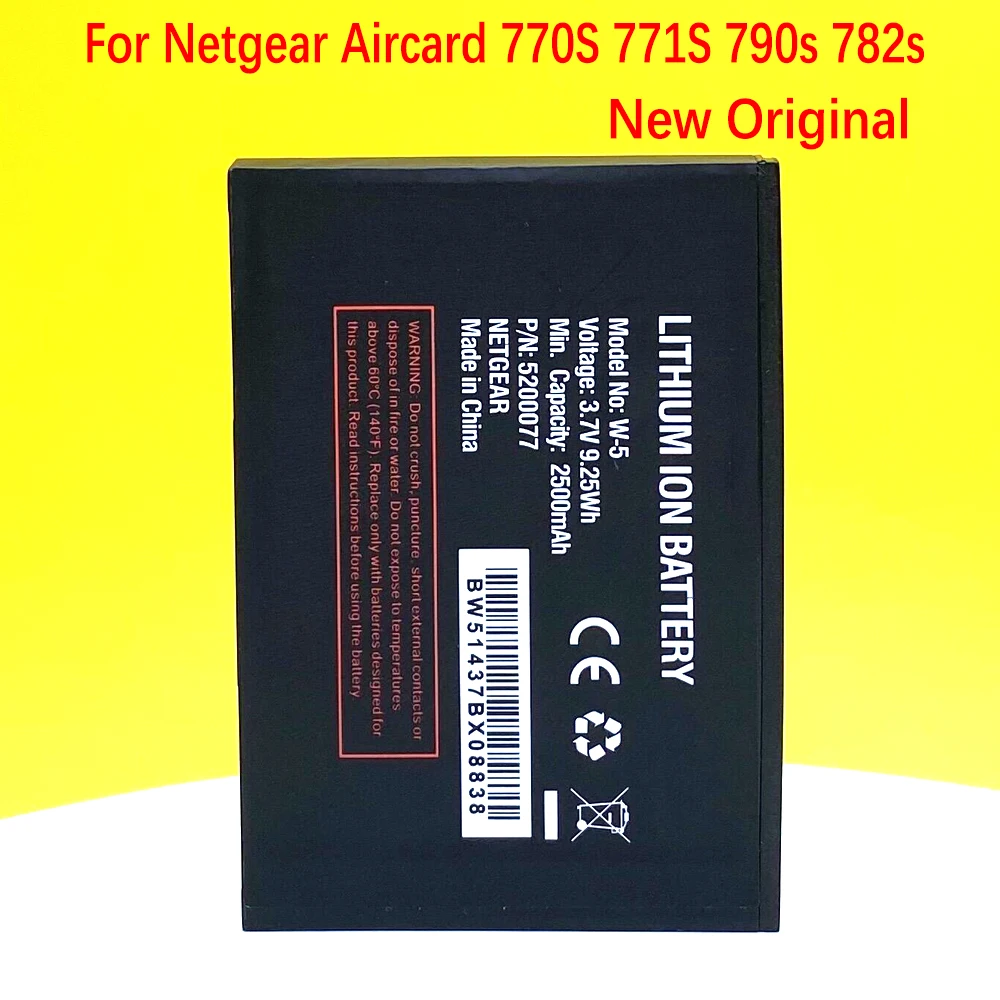 

2500mAh/9.25Wh 3.7V W5 W-5 5200077 Battery For Netgear Aircard 770S 771S 790s 782s Sierra Wireless Router +Tracking Code