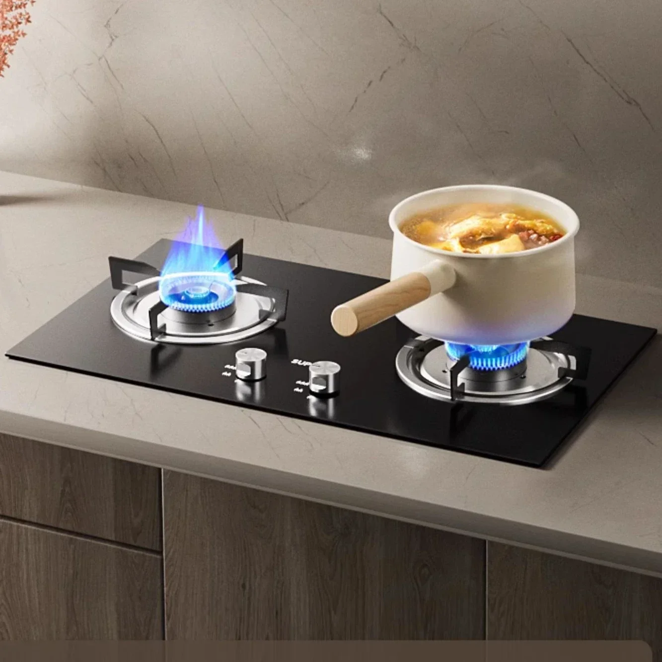 Газовая плита Supor MS29 двойная домашняя Встроенная стол для Природного сжиженного