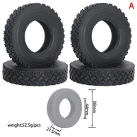 4pcs 114 trailer rubber tires widenarrow gravel tire road tyre wheel for 114 rc tamiya mud head cargo truck diy parts