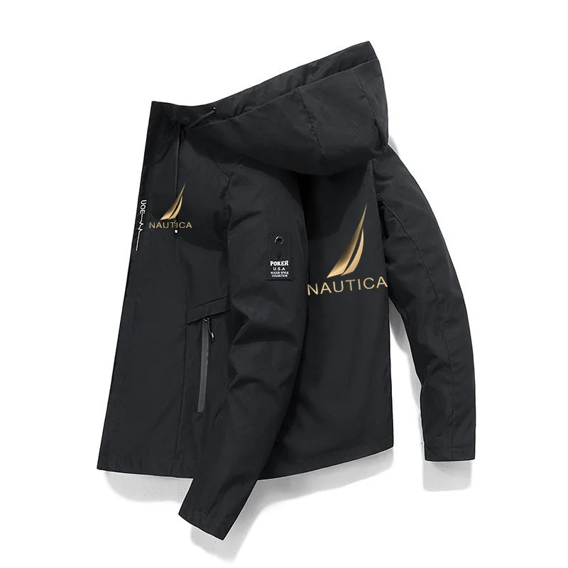 

Мужская весенне-осенняя Роскошная брендовая куртка с принтом 2023, Мужская модная трендовая спортивная куртка для отдыха на открытом воздухе и походов