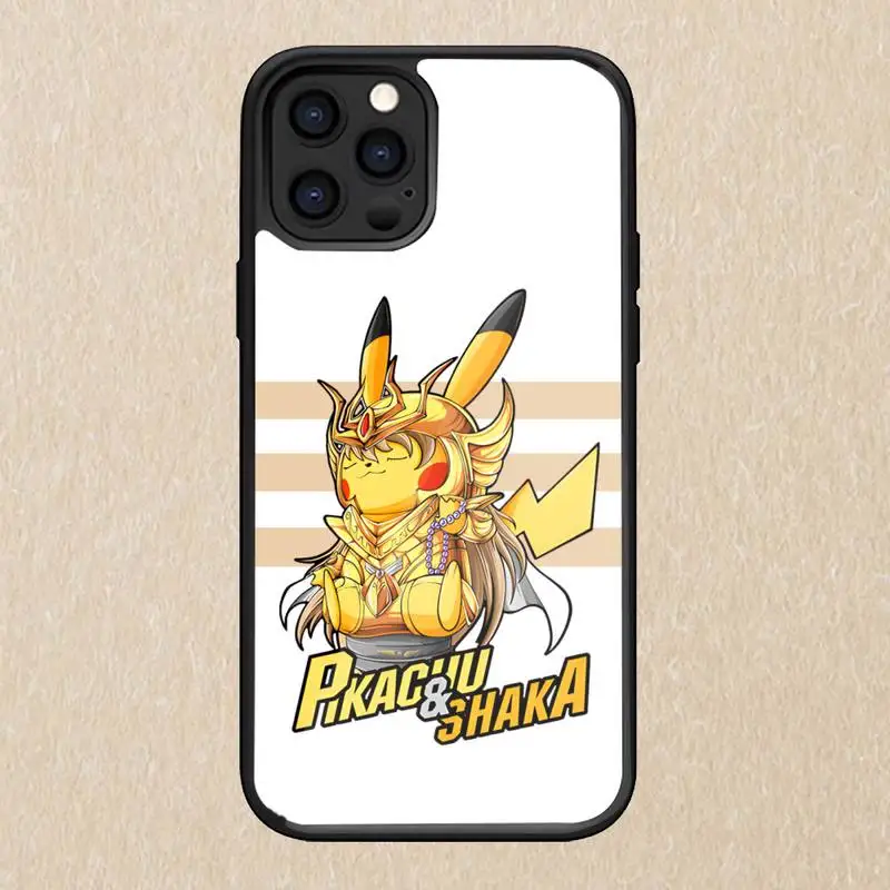 Чехол для телефона Pikachu Goku Robot для Iphone 13 12 11 Pro Max Mini 6 6s 7 8 Plus Xr X Xs Se 2020 Fundas Shell PC+TPU.