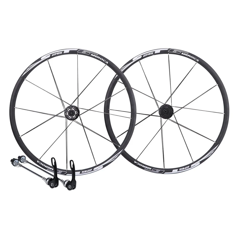 

Meroca New Come Mtb Wheel27.5 26 Inch Disc Brake 6 Bolts 24H Sealed Bearings FW 2 RW 5 HG Driver 11v Cassette Quick Release 9mm