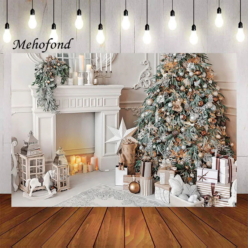 

Фотофон Mehofond Рождественский домашний камин Рождественская елка подарок Праздничная Вечеринка Детский портрет Фотостудия