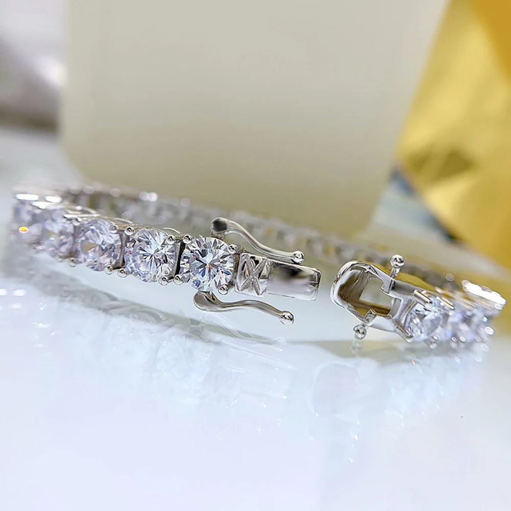 Женский браслет из серебра 100% пробы 16-18 см