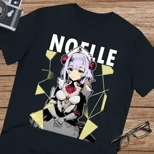 Фото Футболка унисекс Genshin Impact Noelle Art, ультра хлопок №3