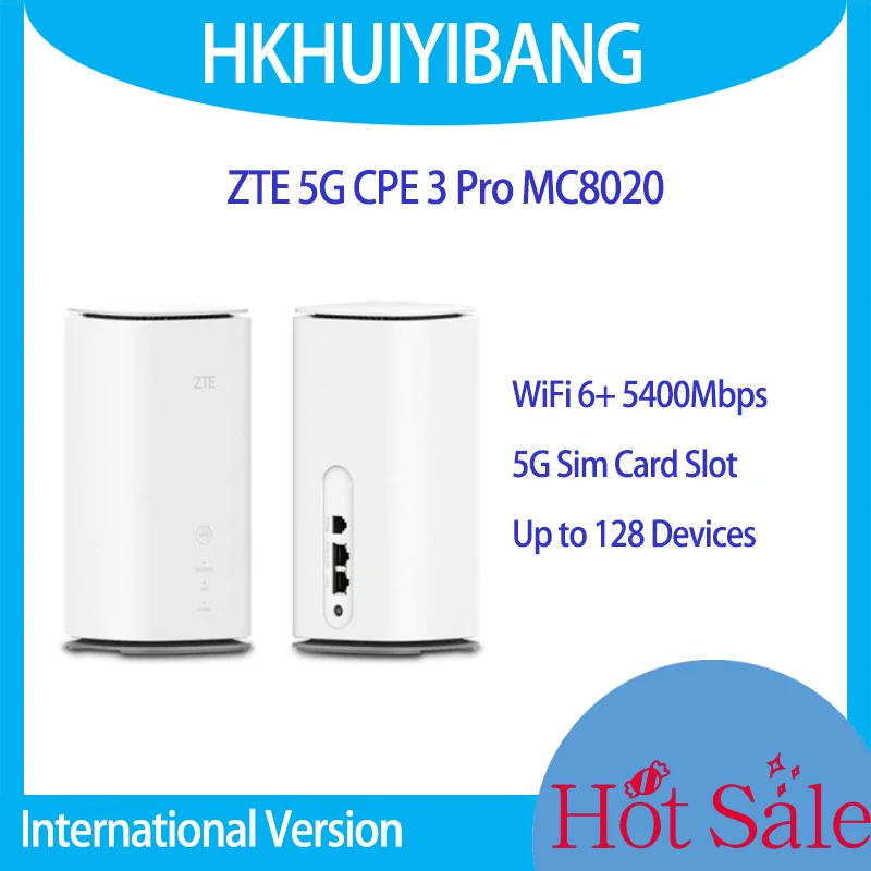 

ZTE MC8020 оригинальный двухдиапазонный Wi-Fi маршрутизатор 5400 Мбит/с