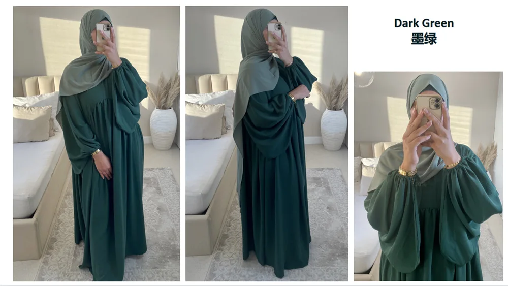 Abaya Dubai Muslims Women Islamic Long Prayer Dersses for European Clothing American Fashion Black Caftan Marocain