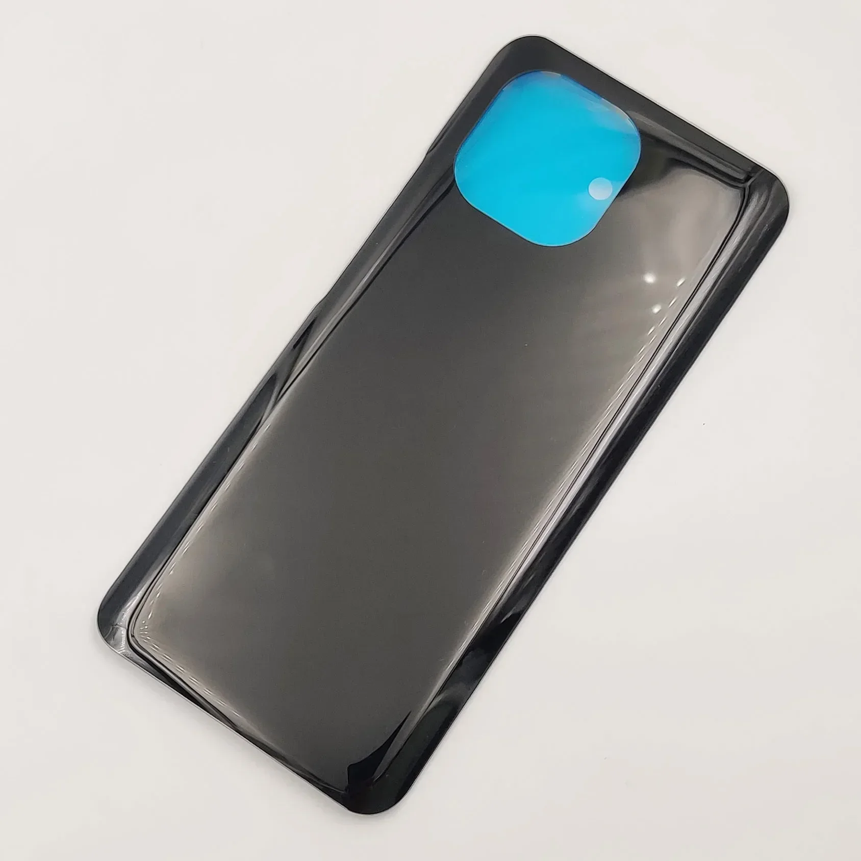 Стеклянная задняя крышка для Xiaomi Mi 11 5G Жесткая аккумулятора корпуса + наклейка на