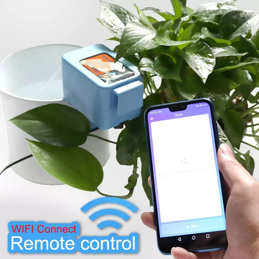 

Intelligent Automatic Drip Irrigation System Mobile Phone Remote WIFI Control Watering Device for Garden Plant Water Pump Timer