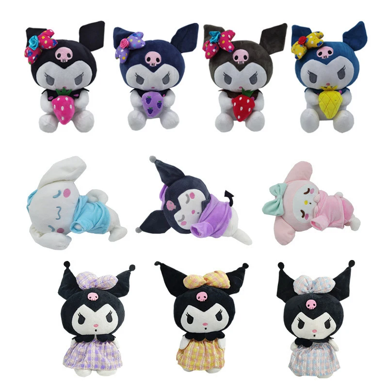 

Sanrio Плюшевые игрушки 25 см Hello Kitty Cinnamorol Mymelody Kuromi Kawaii мягкая заполненная кукла праздничный подарок на день рождения