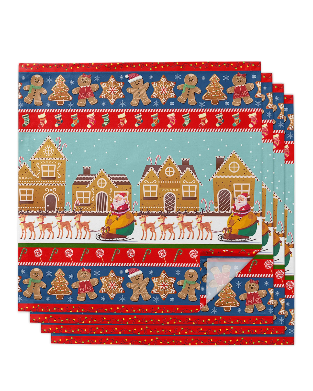 

Рождественские Имбирные пряники, конфеты, столик в виде Санты, фотография, праздник, домашняя Свадебная вечеринка, ужин