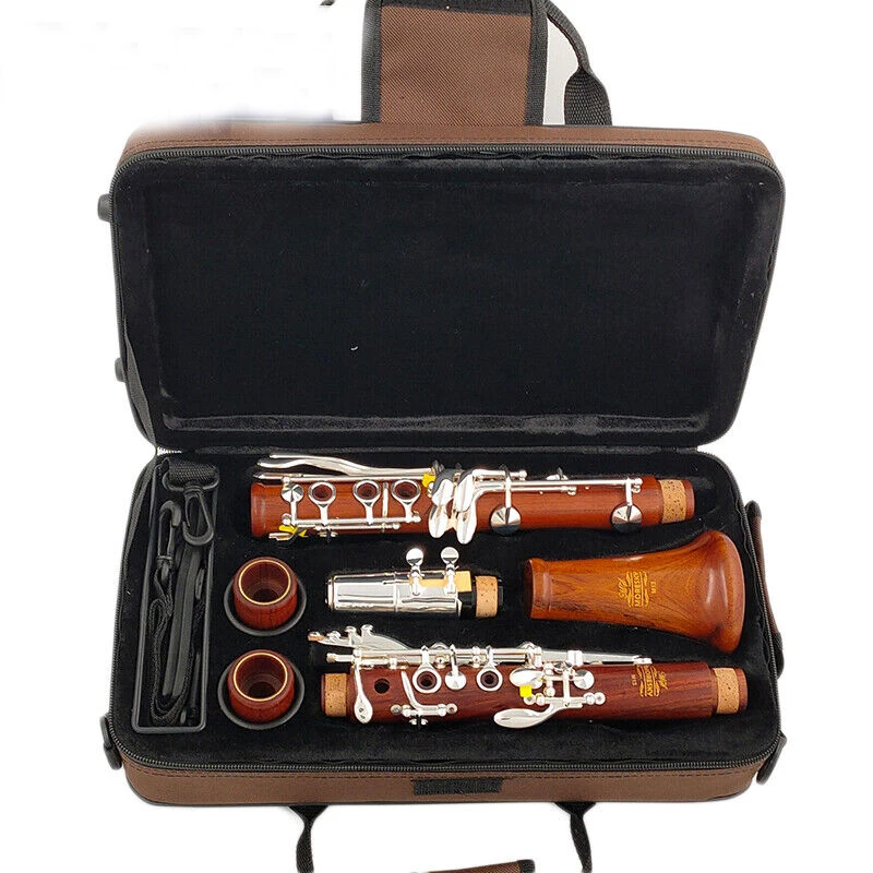 

Red Wood Professional Clarinet Bb Rosewood Clarinet Silvering keys