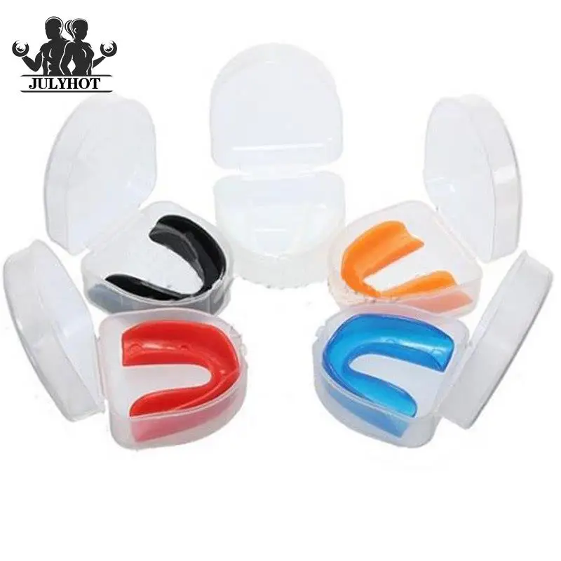 

1Set Sport Mouth Guard Teeth Protector Kids Adults Mouthguard Basketball Rugby Boxing Karate Tooth Brace Protection Color Random