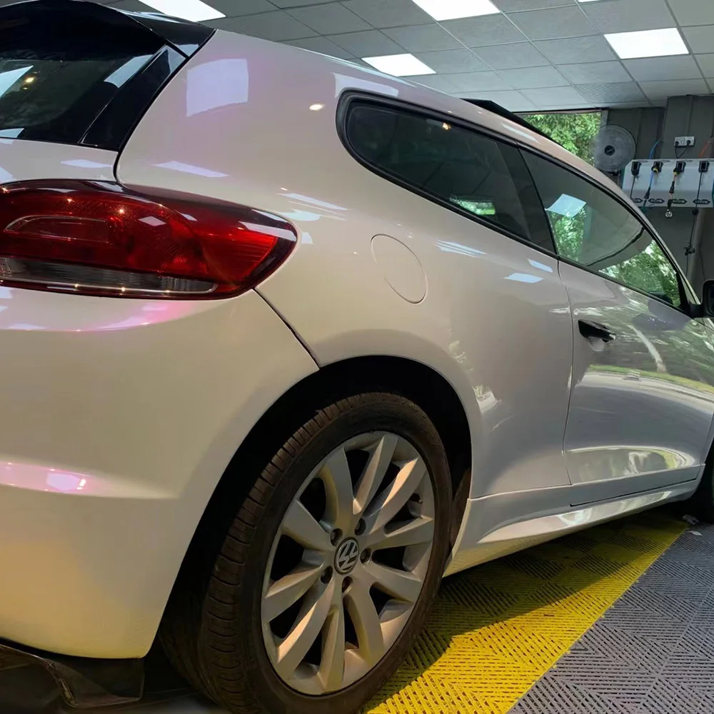 Белая фотоблестящая Защитная пленка для автомобиля виниловая