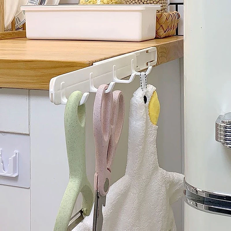 Скользящий эластичный крючок настенный крючок-вешалка для полотенец кухни