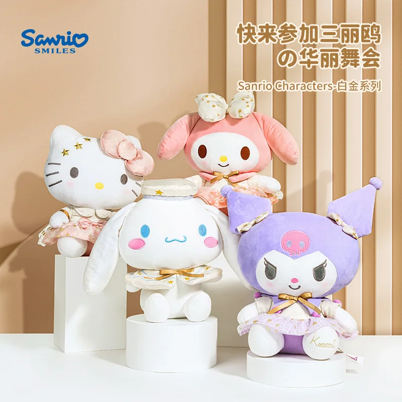 

38Cm Sanrio Hellokitty Kuromi Cinnamoroll Mymelody Plush Doll Cartoon New Children's Throwing Pillow Plush Toy Birthday Gift