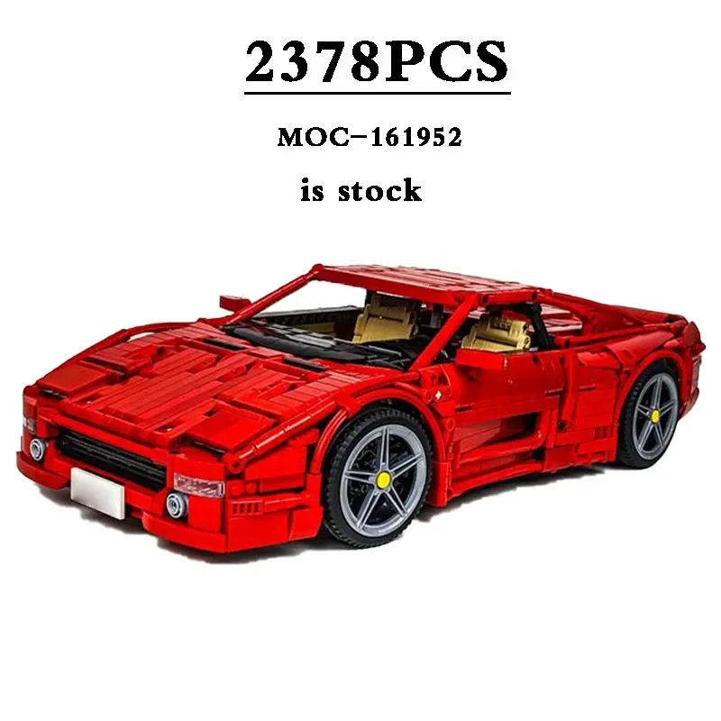 Новый MOC- 161952 F355 1:10 гоночный автомобиль 2101 шт. 10248 F40 сборка забавные строительные