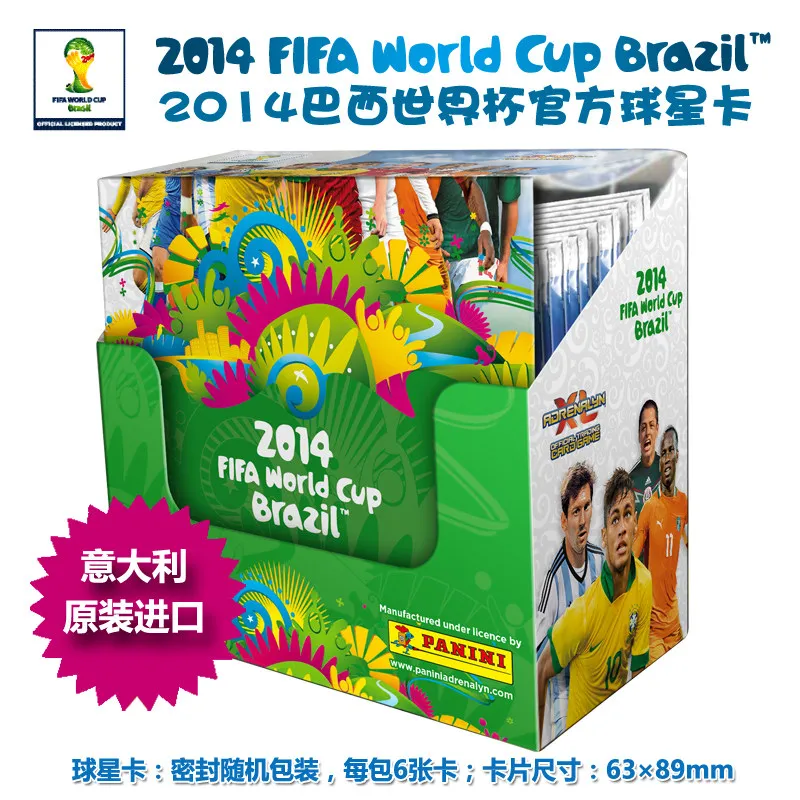 Фото Коллекционные карточки Panini 2014 FIFA World Cup Brazil: Оригинальный импорт из Италии, полный набор для демонстрации, коллекция футболистов, подарок, игрушки №2