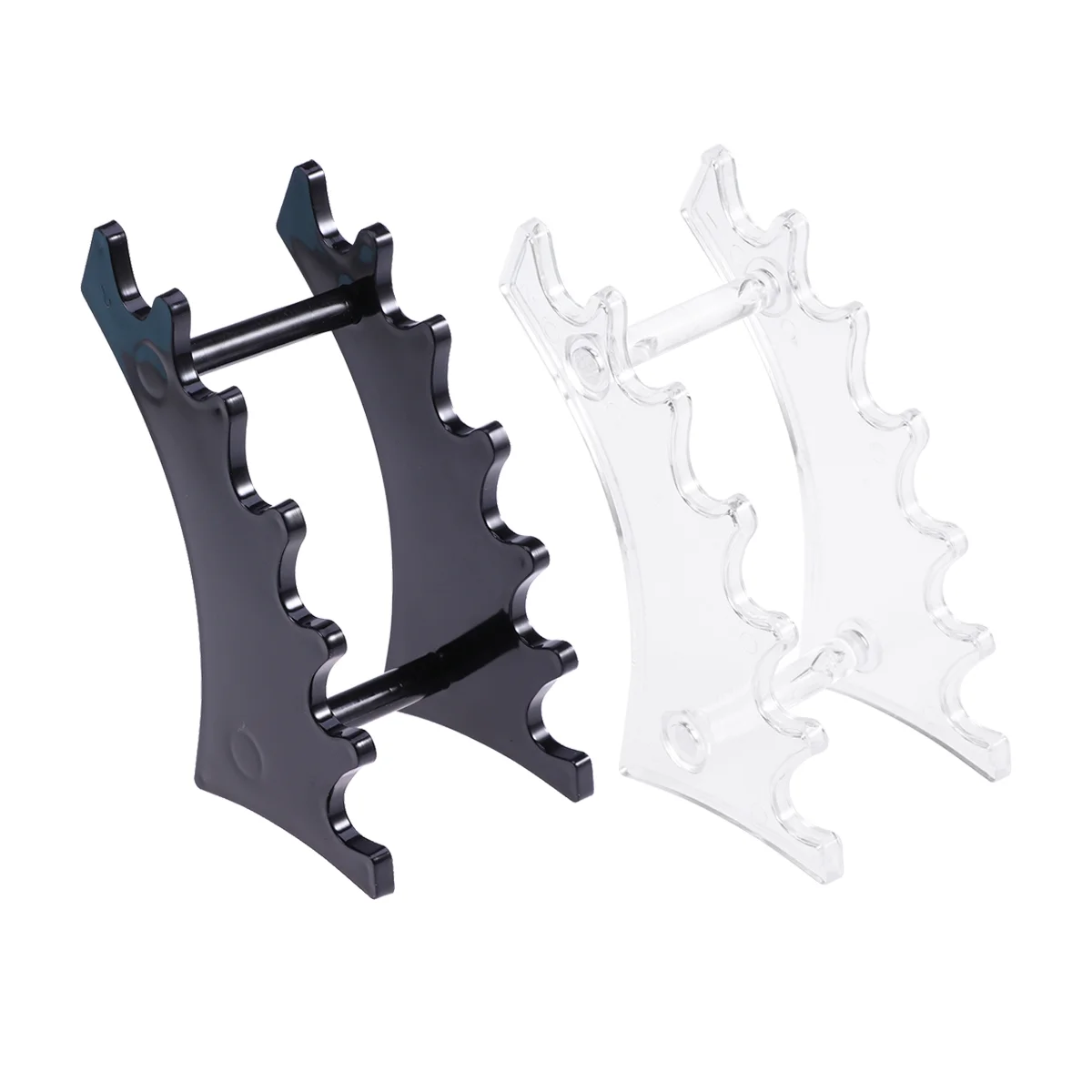 

2pcs Nail Borstel Salon Borstels Pen Rack Accessoire Carving Carrier Opslag Manicure Tool Acryl Stands (Black and