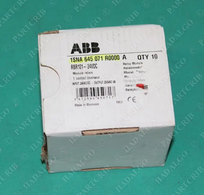 

ABB, 1SNA645071R0000, 1SNA 645 071 R0000, RBR121, Relay Module 24VDC