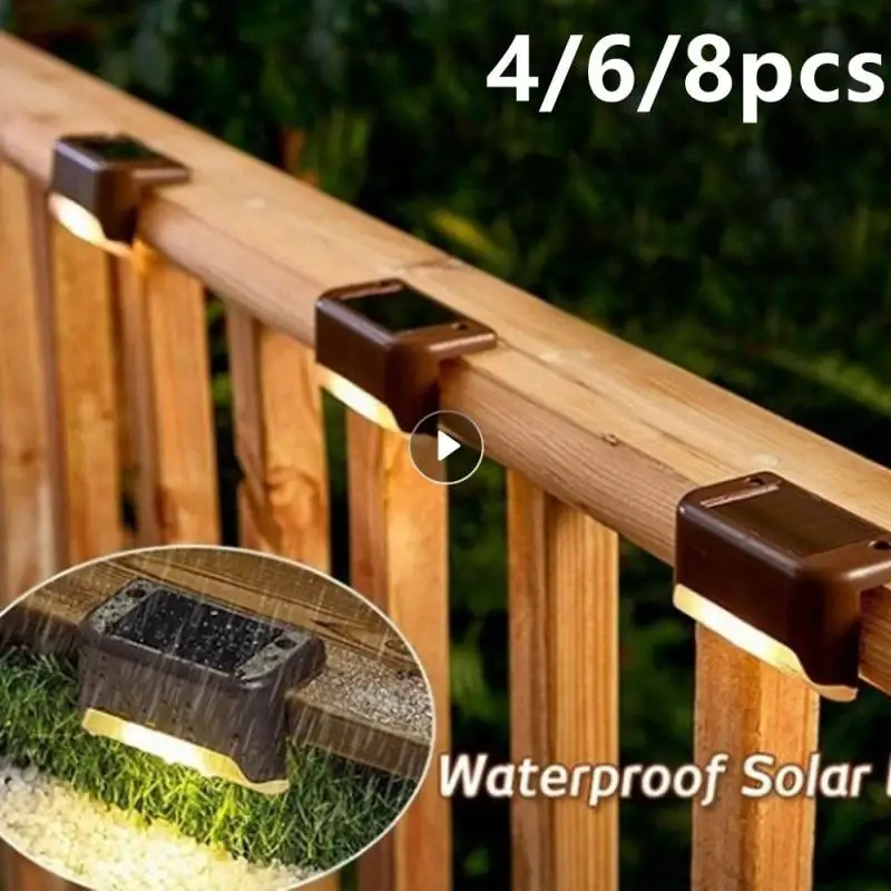 

Светодиодный светильник на солнечной батарее, уличный водонепроницаемый настсветильник светильник для сада, ландшафта, лестницы, забора, б...