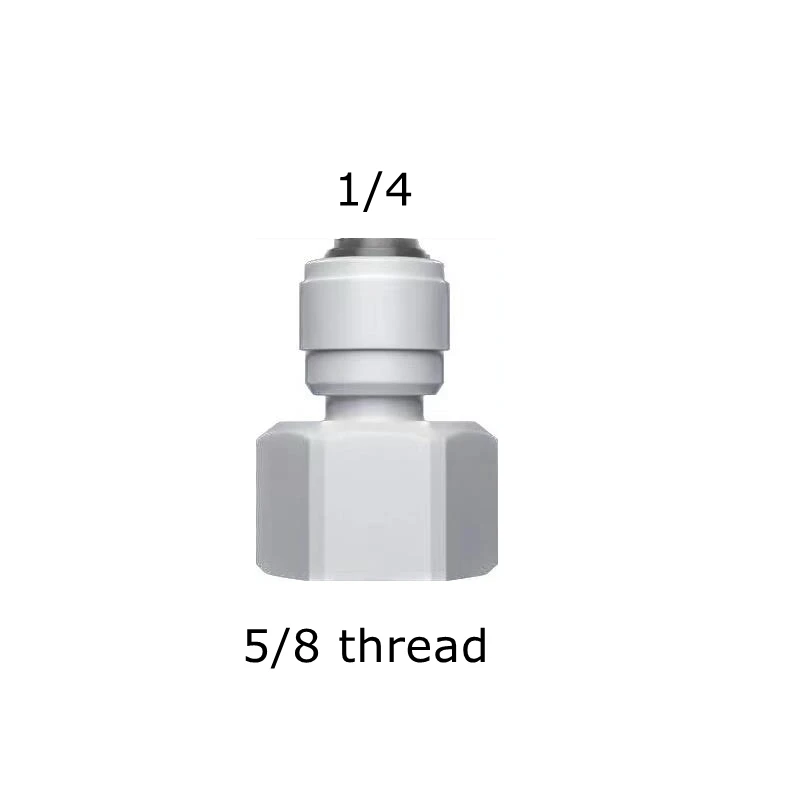 

Прямой фитинг для воды обратного осмоса, внутренняя резьба 5/8 BSP, соединительный элемент 1/4 3/8 для шланга домашнего приготовления, соединитель для трубы, фильтр для воды, детали для обратного осмоса