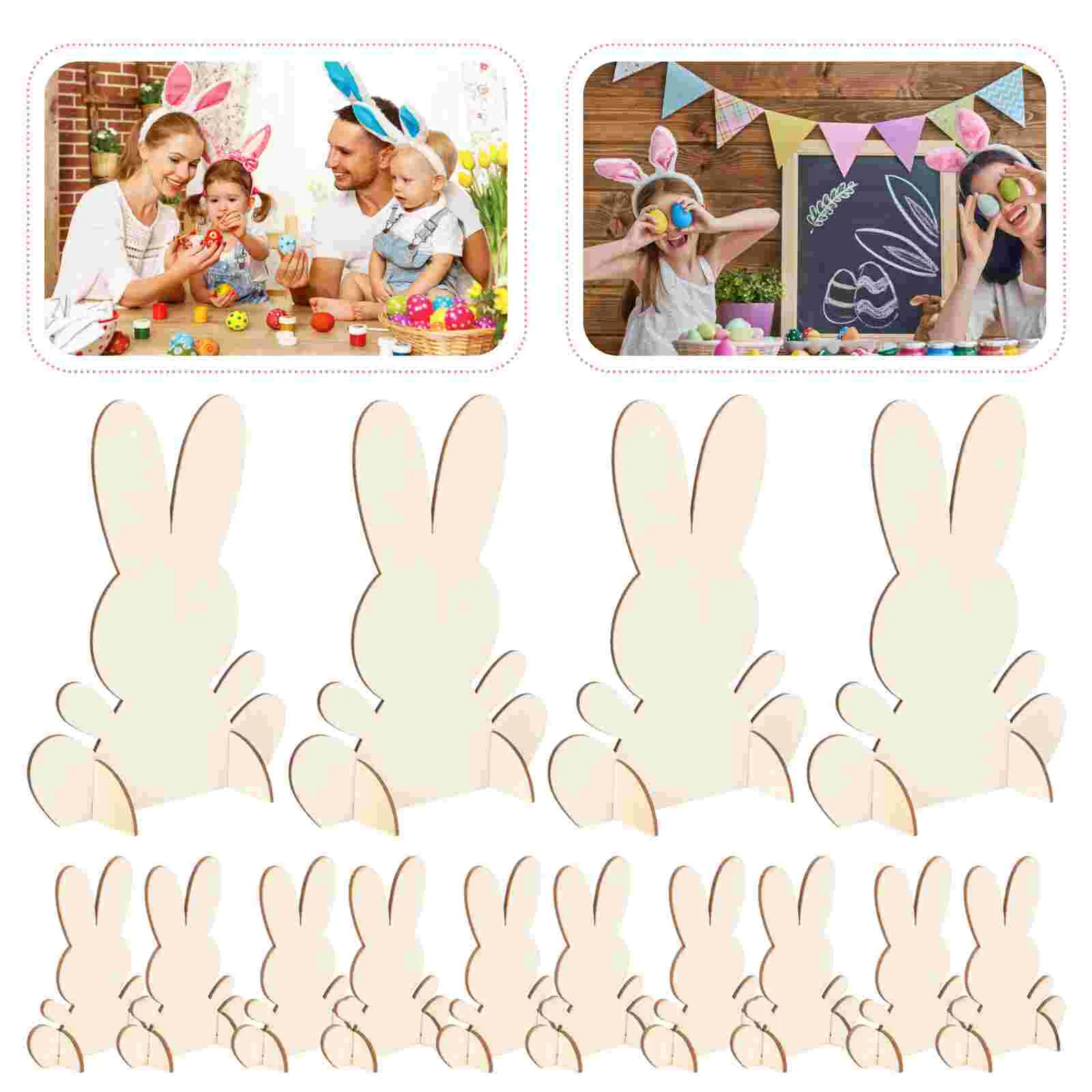 

14pcs Multi-use Bunny Decor Festival Gifts 3D Bunny for Kids