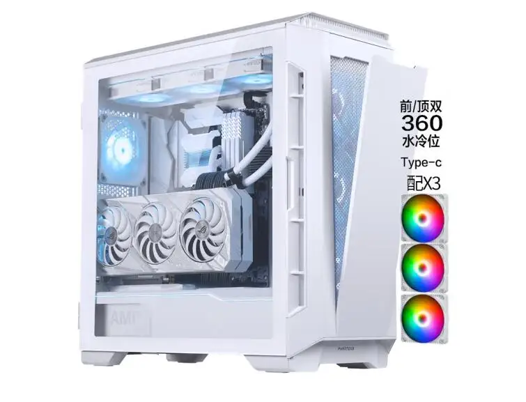 

PHANTEKS P600S dual system tempered glass side penetration active noise reduction water cool sound computer case