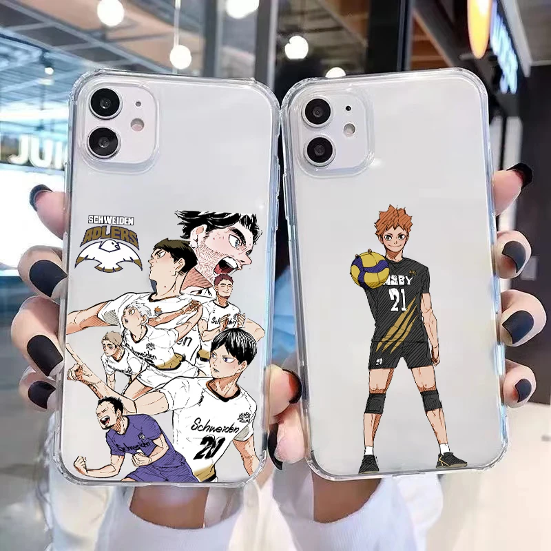 

Haikyuu Volleyball Phone Cases For iPhone 12 11 Pro MAX 6S 7 8 Plus XS MAX 12 13 Mini X XR SE 2020 Cover Transparent Fundas