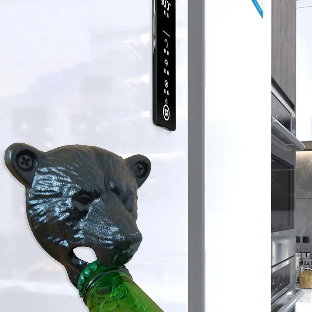 

Simple Operation 3 Colors Bear Head Shaped Bottle Opening Tool for Home