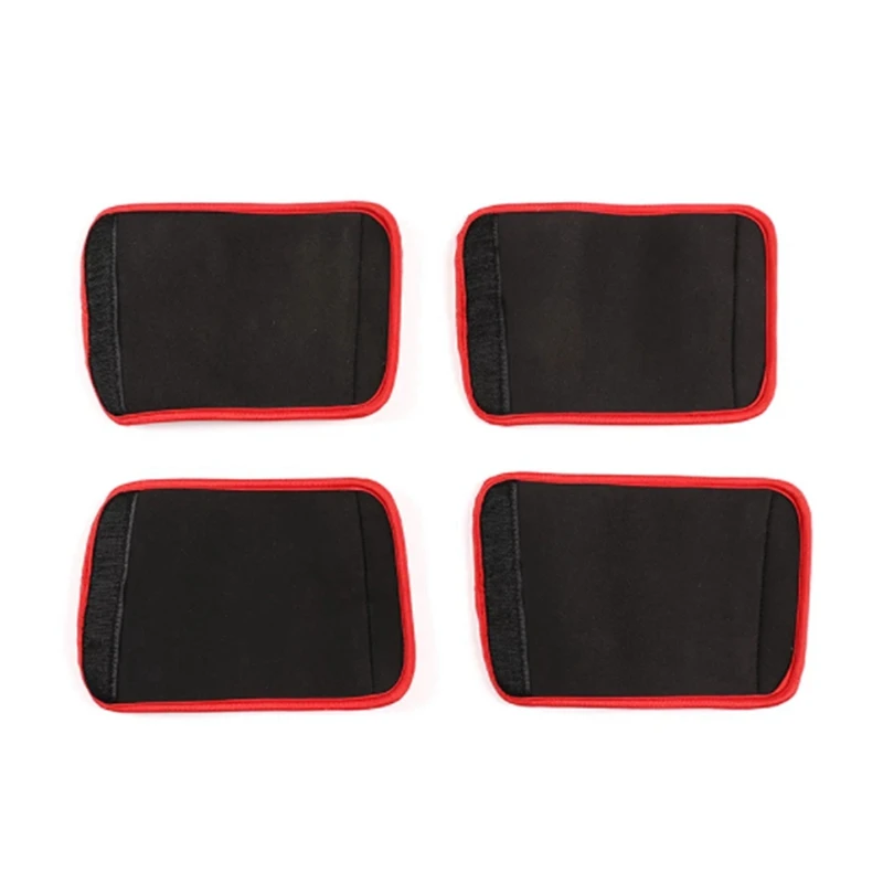 

4PCS for Ford Ranger 2015-2022 Car Soft Cloth Inner Door Handle Protection Cover Trim Decoration Interior Accessories