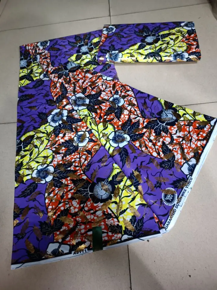 Самая популярная Настоящая Африканская восковая Ткань 100% хлопок в нигерийском