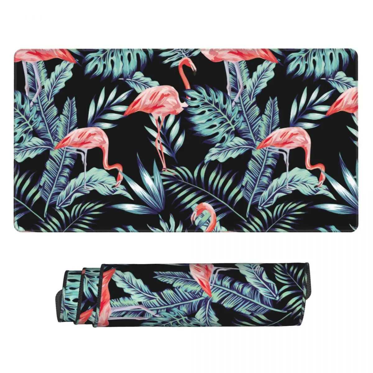 

Summer Tropical Palm Leaves Gaming Mouse Pad Keyboard Mouse Mat Birds XXL Non-Slip Rubber Mousepad for Gamers