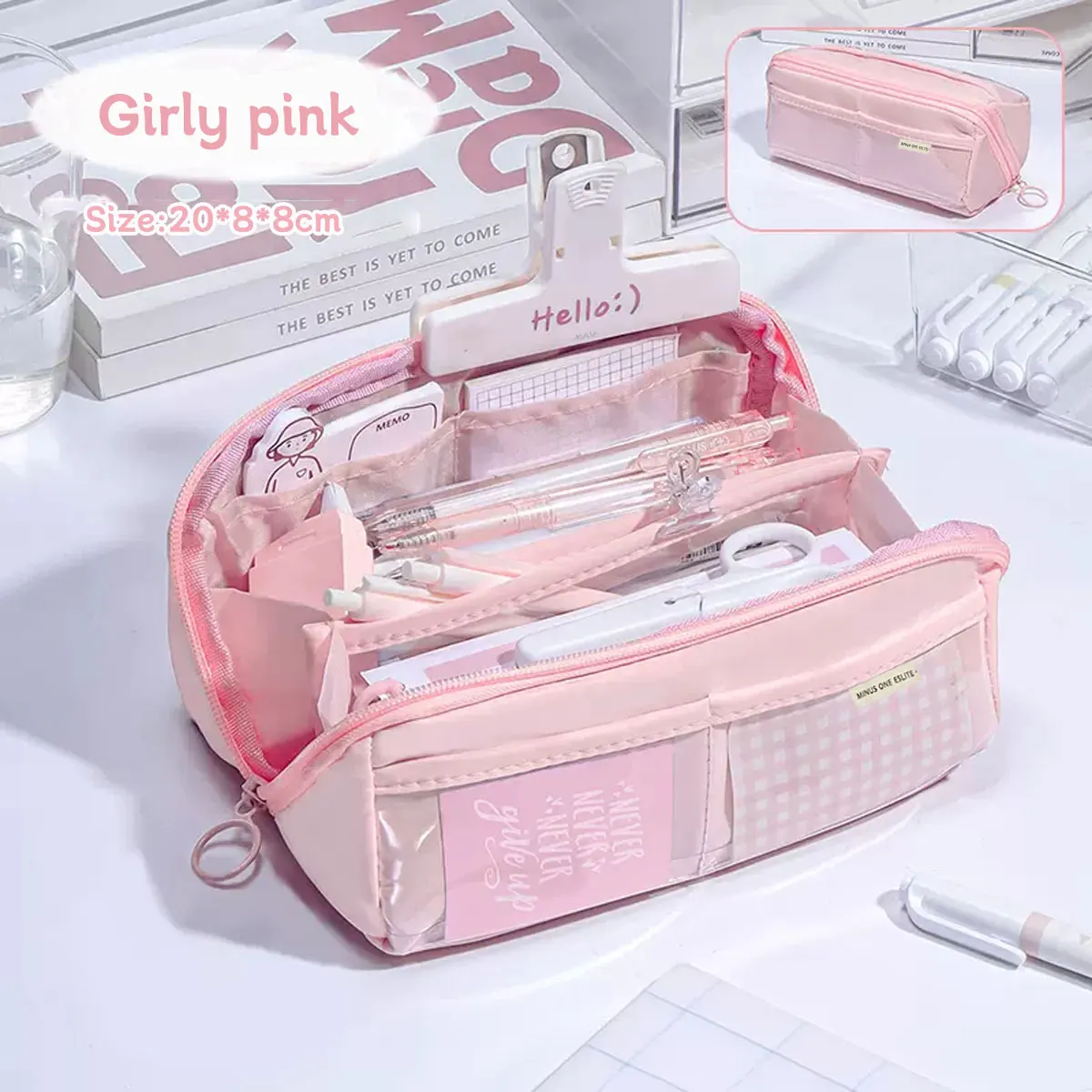 

Милый Десятислойный Пенал Большой Емкости, Минималистичная Нишевая Коробка Для Канцелярских Принадлежностей Для Офиса И Школы