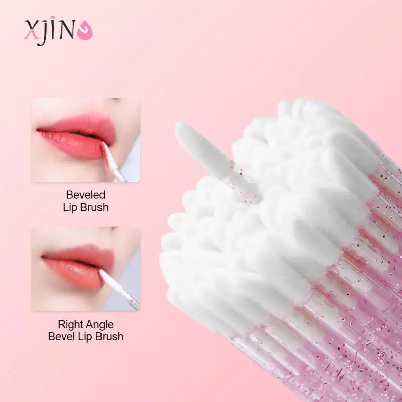 

XJING 50Pc/lot Disposable Lip Brush Eyelash Makeup Brushes Lash Extension Mascara Applicator Lipstick Wands Cosmetic Makeup Tool