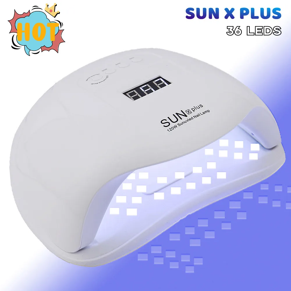 

SUN X Plus UV LED Nail Lamp with 36Pcs Leds For Manicure Gel Nail Dryer Nail Polish Lamp Auto Sensor Manicure Tools