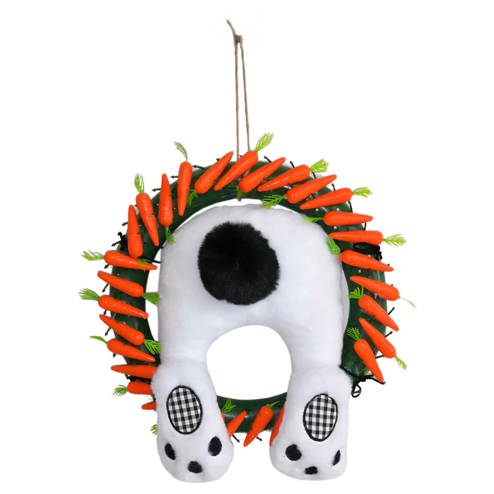 

Милый Пасхальный кролик, ягодицы, венки, подарок, пасхальное украшение, декор с морковкой и кроликом для дома, украшение для весенней вечери...