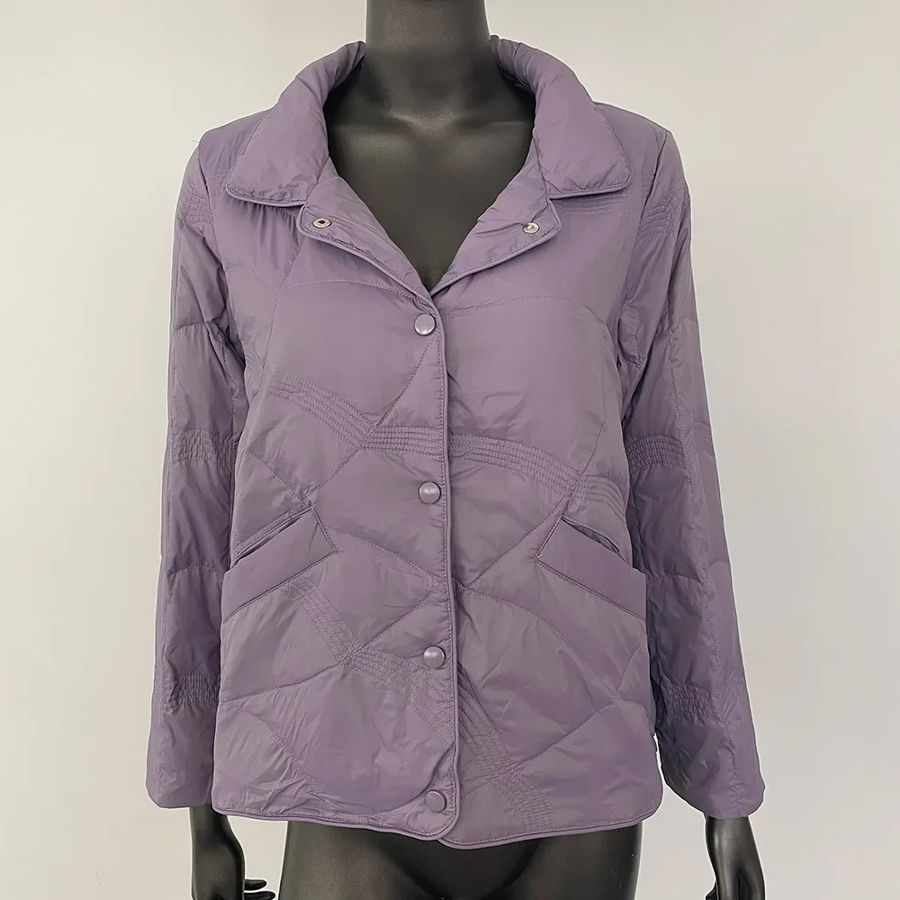 Высококачественный укороченный пуховик для женщин теплое белое пальто на утином