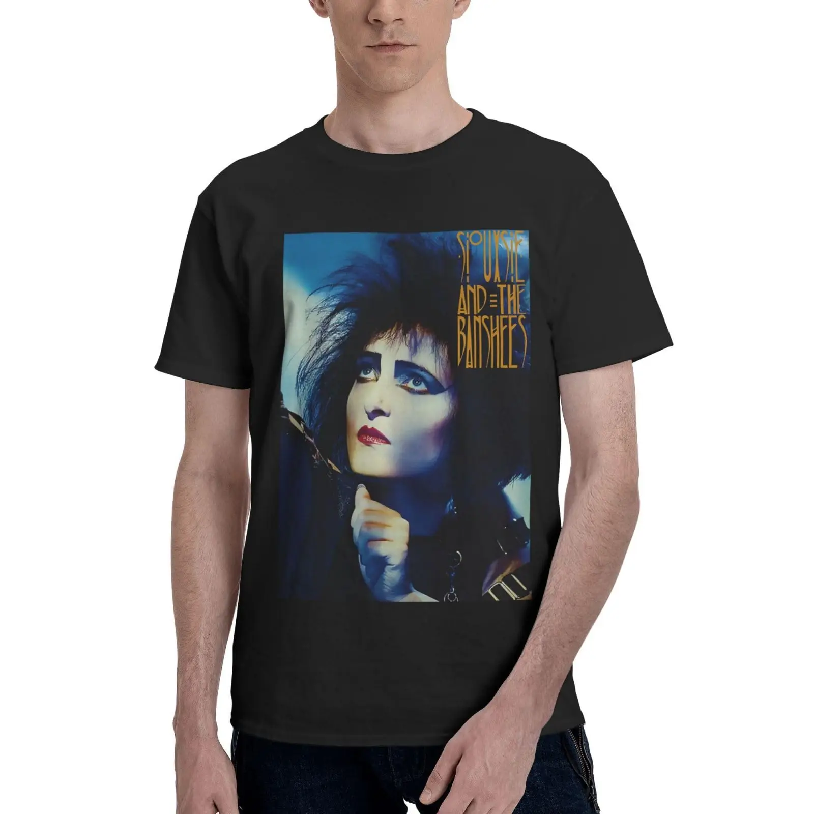 Мужская футболка с коротким рукавом и графическим принтом свободного покроя