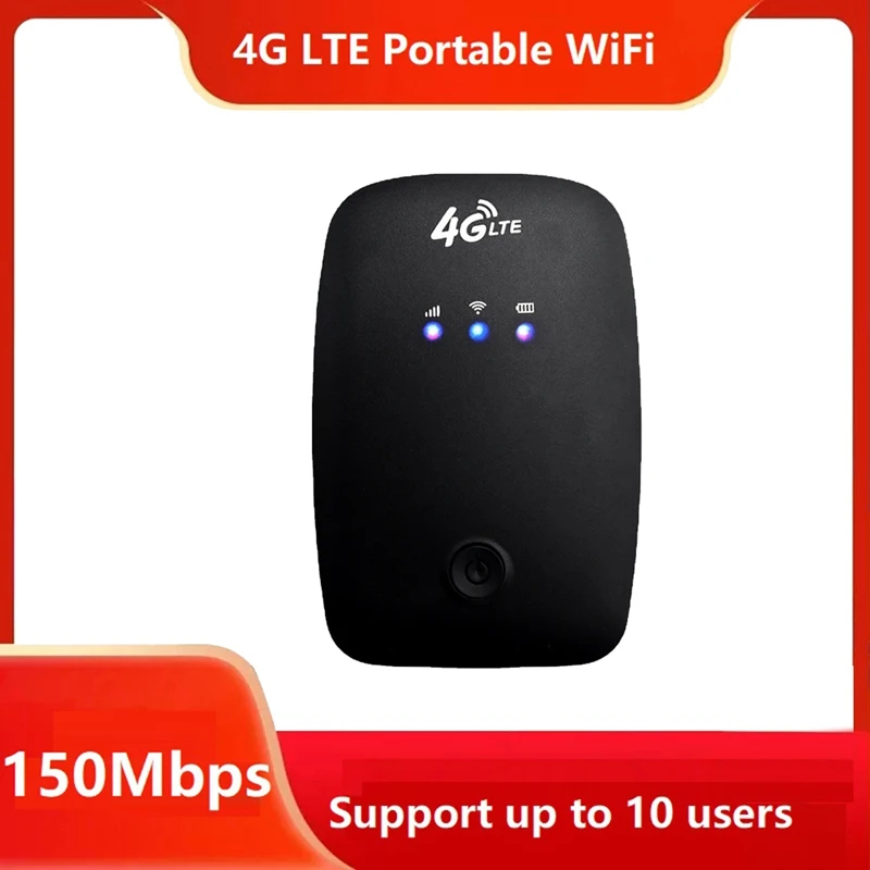 

H808-USA 150Mbps 4G Wifi Router Portable 4G Wifi Router Mobile Router With SIM Card Slot Applicable To The Americas Canada