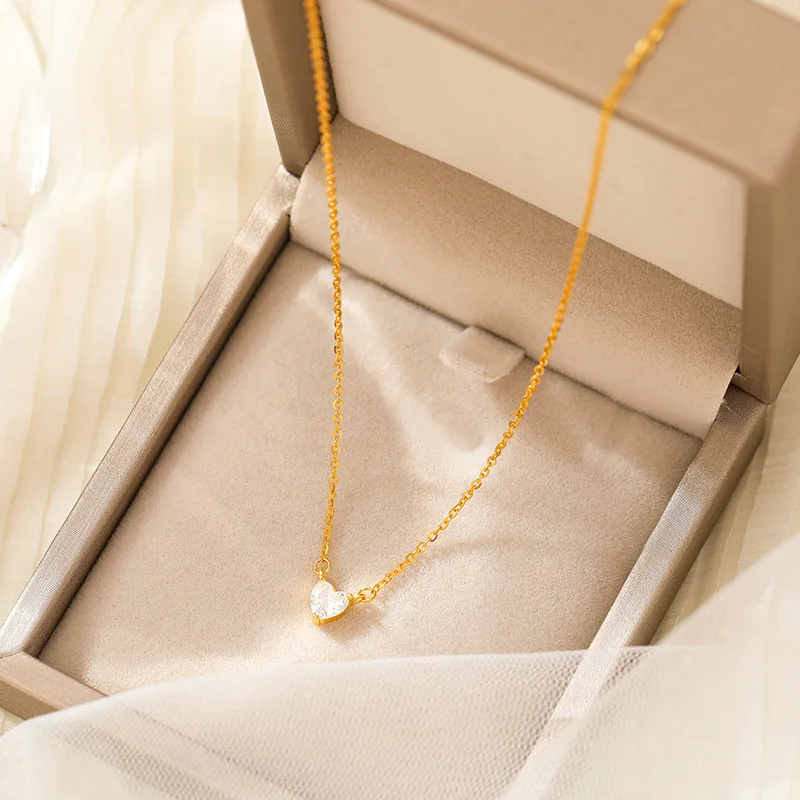 Цепочка женская из серебра 925 пробы с фианитом 18 К