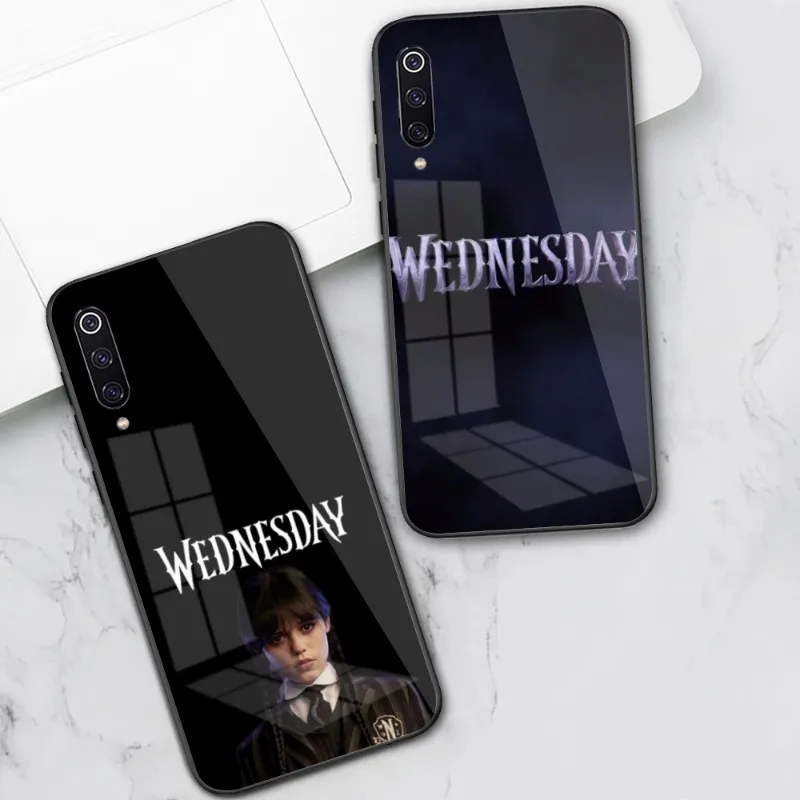 

Wednesday Addams Aesthetic Phone Case for Xiaomi 13 12 11T 10 9 Lite Redmi Note 11 10 10S Pro 9 9A 8 PC Glass Cover Funda Shell