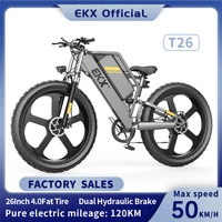 ekx t26 electric bike 2000w brushless motor 48v 25ah lithium battery mountain ebike 50kmh 26 inch 4 0 fat tire oil brake ebikes