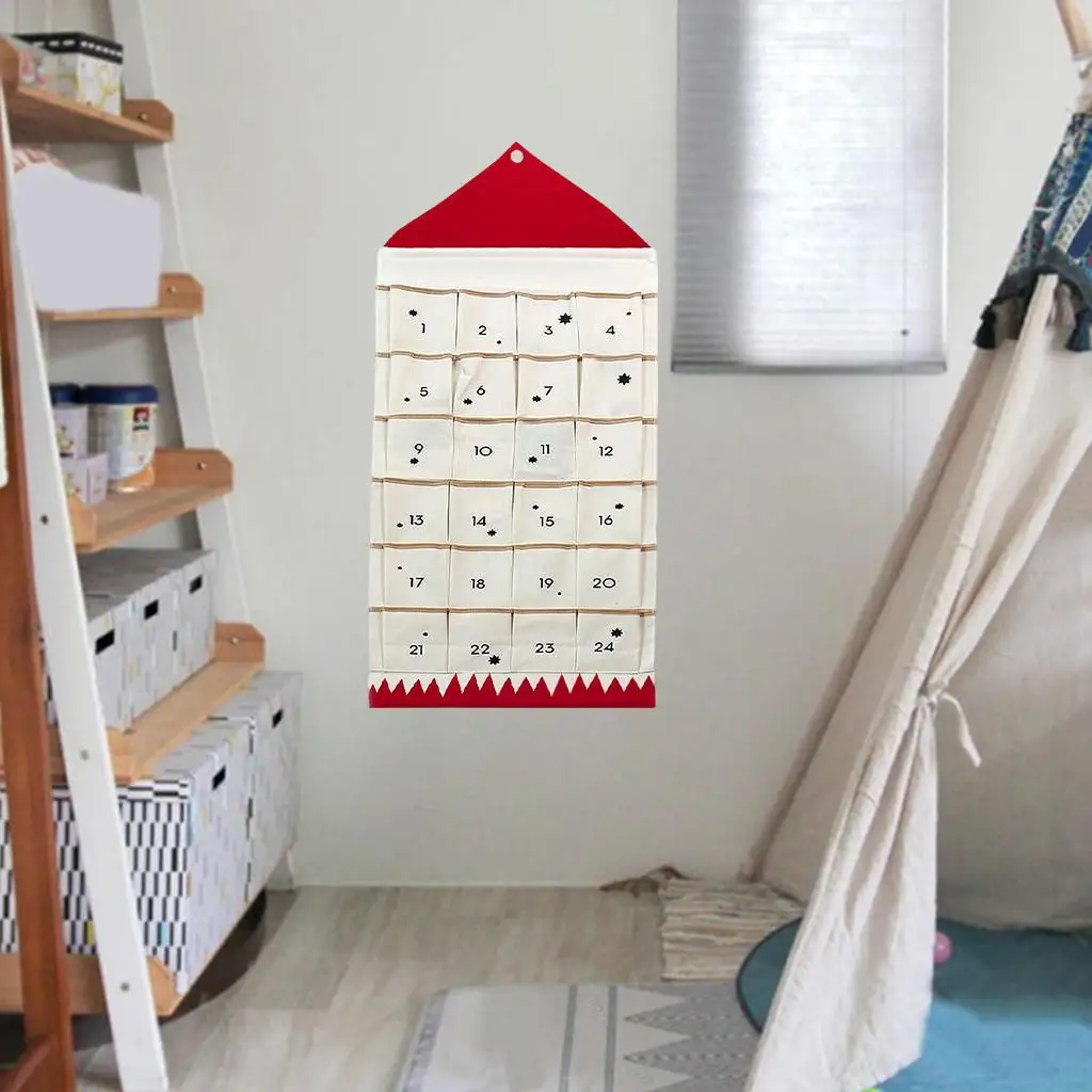 

Wall Hanging Storage Bags with Pockets Christmas Advent Calendar for Door
